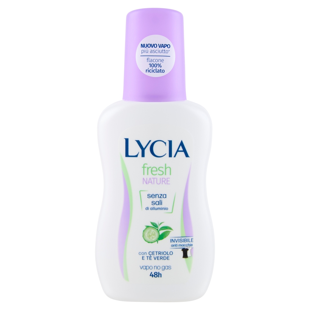 Lycia fresh Nature Deodorante Vapo con Cetriolo e Tè Verde 75 ml